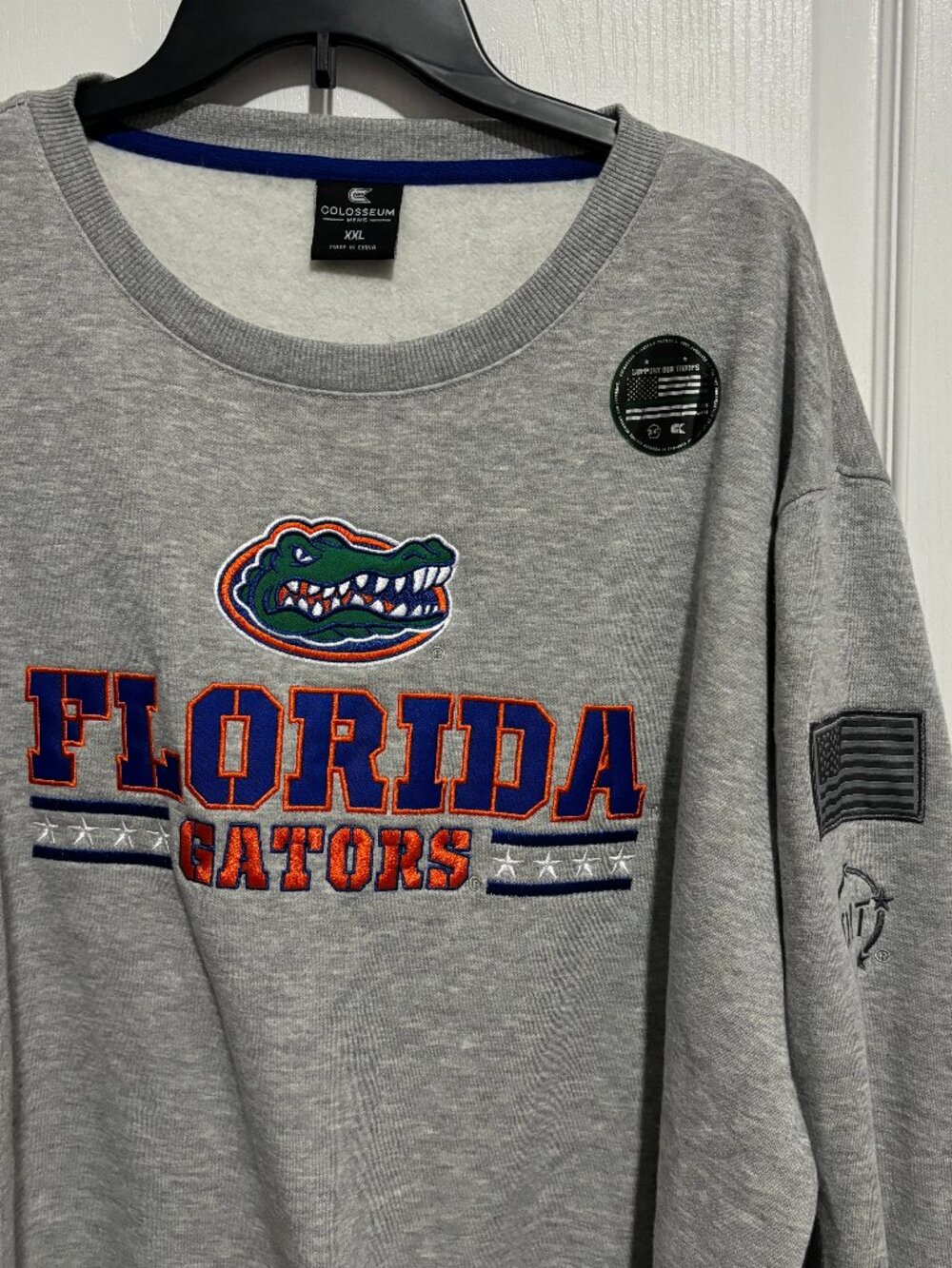 Florida Gators Men's Colosseum Crew Neck Long Sleeve Sweatshirt, Size XXL